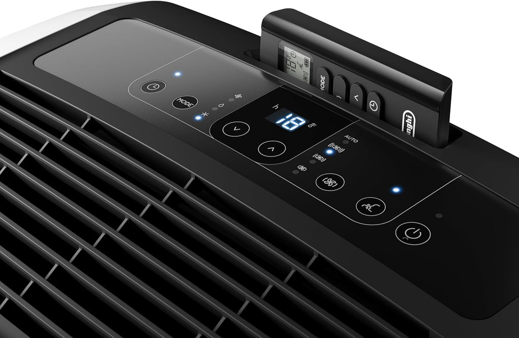 De'Longhi Pinguino PAC EL112 CST WiFi, Mobile Klimaanlage mit MyEcoRealFeel-Technologie für Räume bis zu 110 m³,11.000 BTU/h, 2,9 kW, 63 dB, Entfeuchtungsfunktion, A+, App- und Sprachsteuerung, Weiß