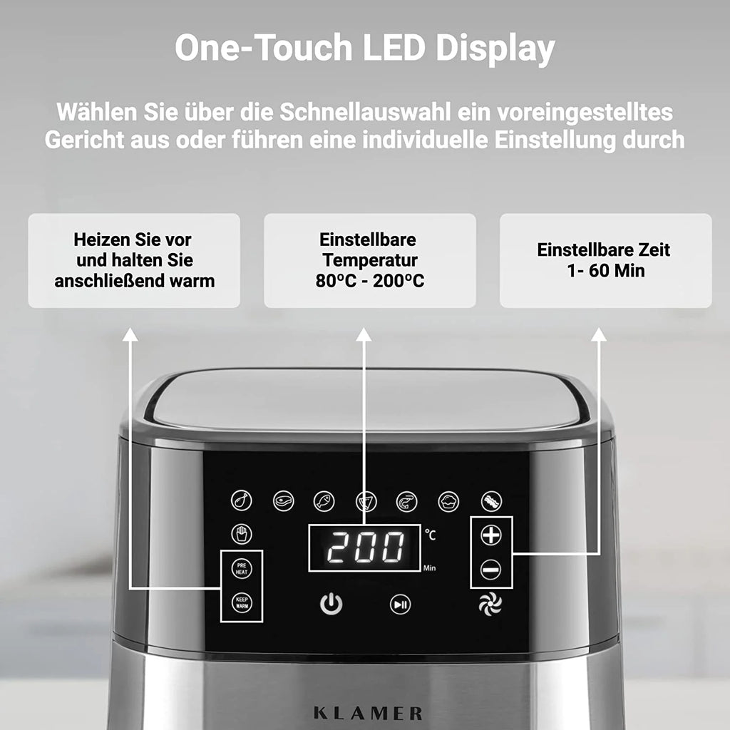 Heißluftfritteuse Kompakt 3.5L