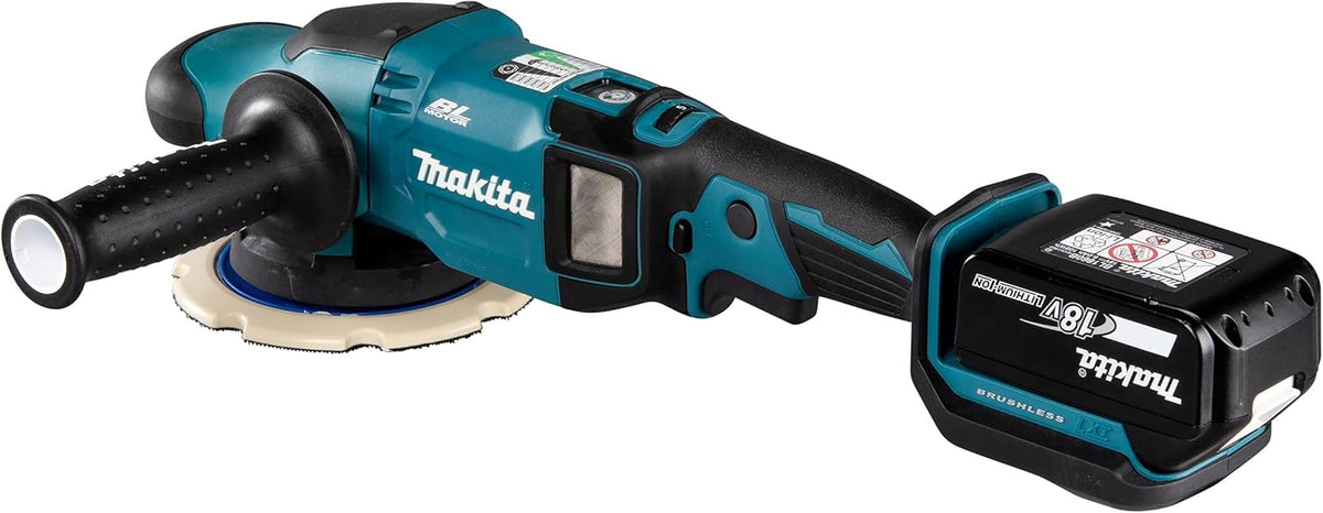 DPO600TKX1 Exzenterpolierer, 1 Akku plus Ladegerät im Transportkoffer, Blau, 18 V / 5,0 Ah