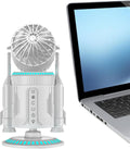 Générique Desk Fan, verstellbarer Tisch Air Circulator, 16 x 14,8 x 32,5 cm | 6,3 x 5,8 x 12,8 Zoll Quiet 5000 U/min Rocket Shape Cooler, integrierte Lichtfunktion für Zuhause, Schule, Schlafzimmer