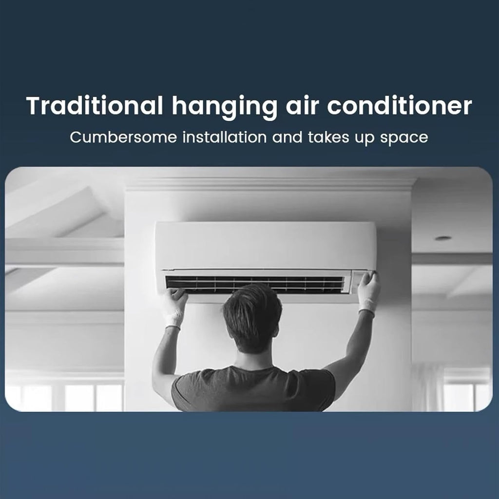 Luftkühler, tragbare Klimaanlage, Kühlventilator, 3 Geschwindigkeitsstufen mit kabellosem Laden, Verdunstungskühler für Innenräume, Schlafzimmer, Schlafzimmer