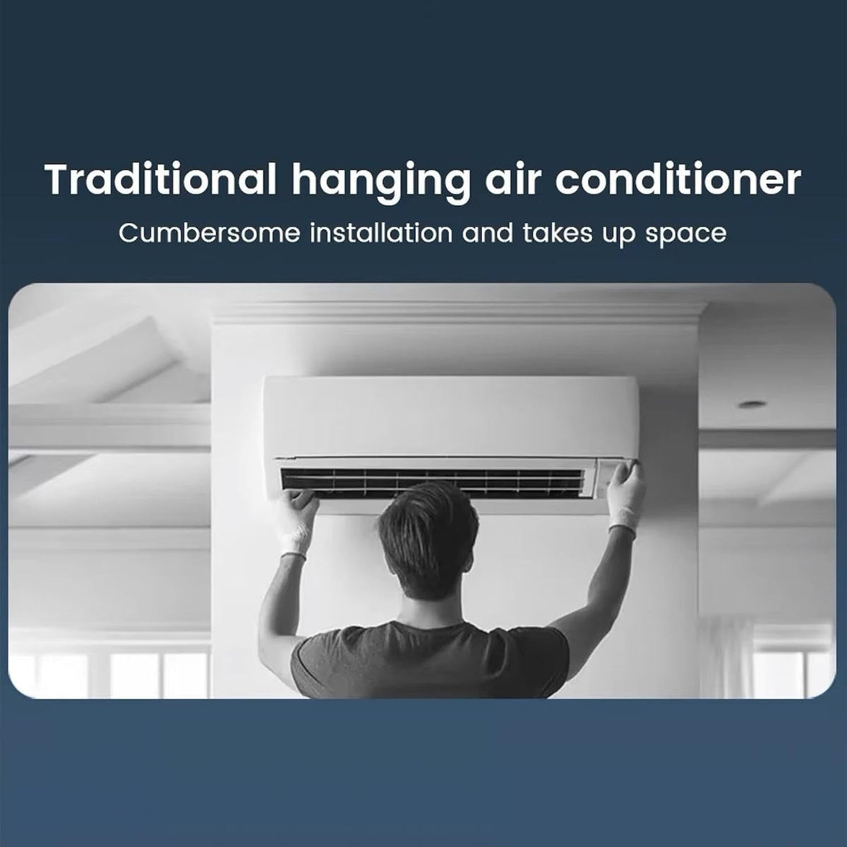 Luftkühler, tragbare Klimaanlage, Kühlventilator, 3 Geschwindigkeitsstufen mit kabellosem Laden, Verdunstungskühler für Innenräume, Schlafzimmer, Schlafzimmer