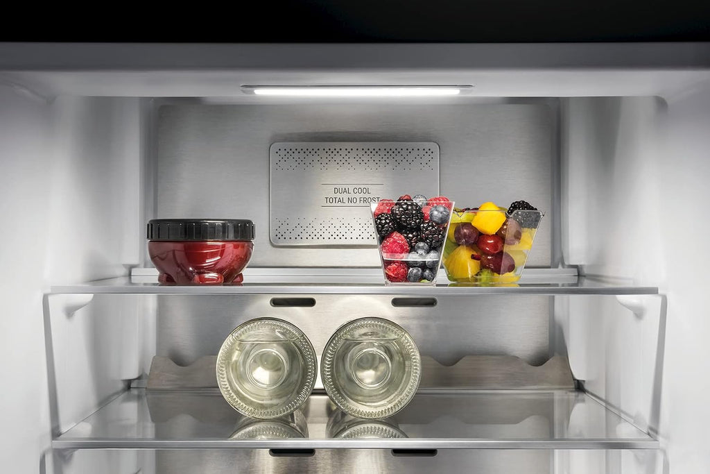 Bauknecht KGDNF 20C GDSX Kühl-Gefrier-Kombination/ C/201cm Höhe/158 kWh/Jahr/257L Kühlteil /98L Gefrierteil/leise 39dB /DualCool Total NoFrost/Fresh Zone+/Active Fresh Pro/Fresh Zone 0 Degree Schwarz