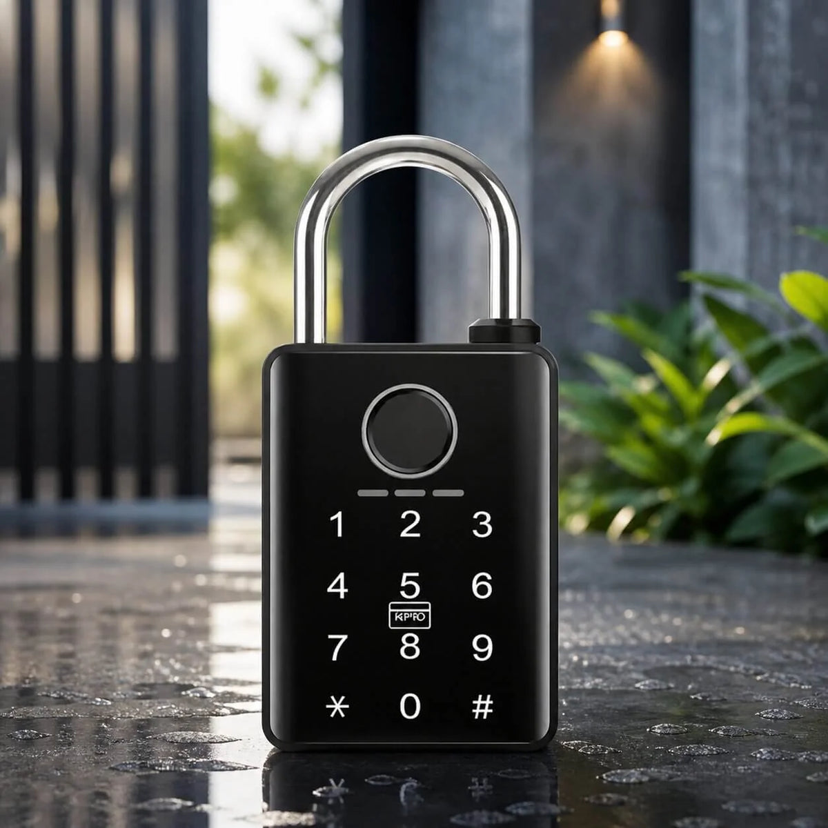 Fingerprint Vorhängeschloss für außen | Fingerwacht