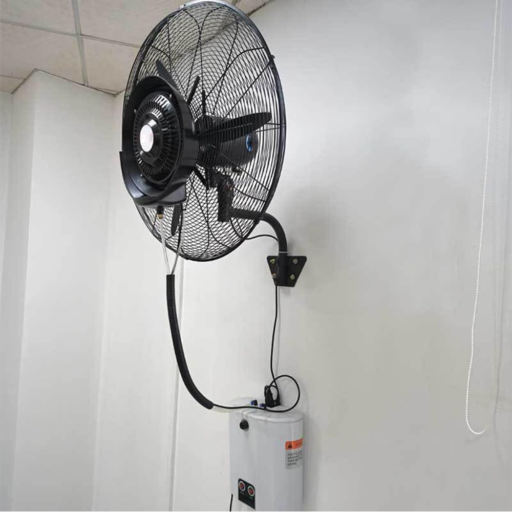 Industrieller Wandventilator – Oszillierender Wandventilator mit 15L Wassertank, 3 Geschwindigkeitsstufen, automatische Wasserbefüllung