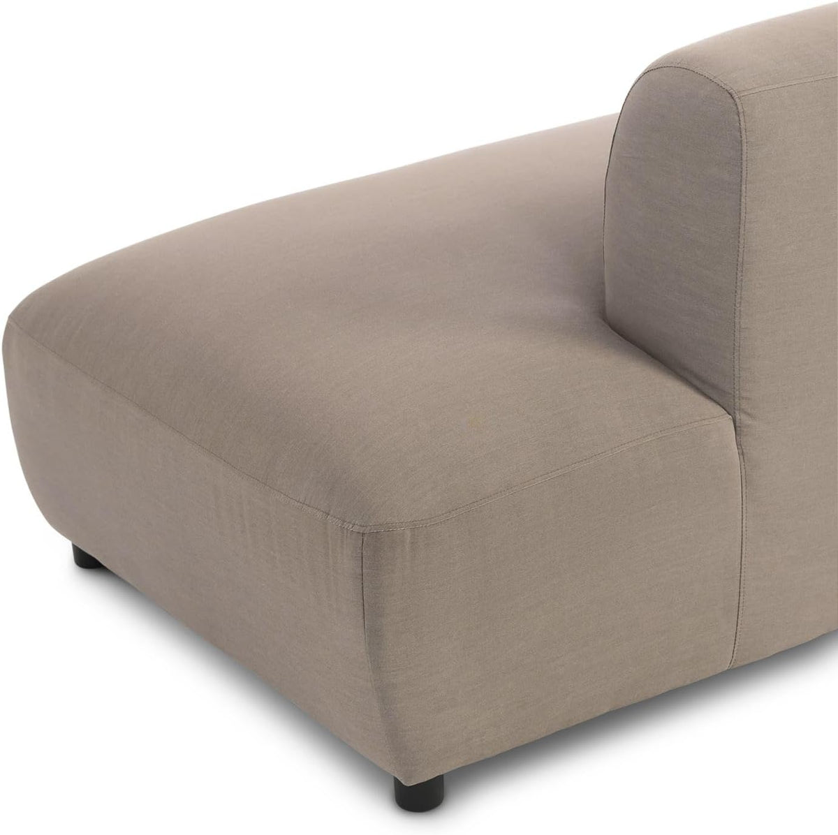 IDIMEX Outdoor-Sofa Calabria gepolstert, Beige – mit gemütlicher Polsterung für Ihre Gartenlounge aus wetterfestem Stoff und robustem Aluminium für Terrasse oder Balkon