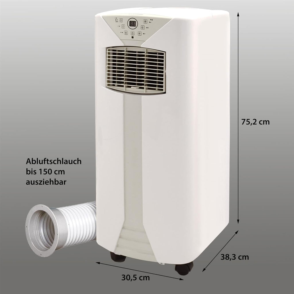 Syntrox 9000 BTU Mobiles Klimagerät Fresco | Mobile Klimaanlage | Luftentfeuchter, mit Fernbedienung und Timer Funktion, Effiziente Kühlung, integrierter Schlaf-Modus