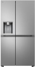LG GSLE81PYBC Side-by-Side Kühlschrank mit Gefrierfach (628 L, Energieklasse C) mit Eis- und Wasserspender, Multi-Airflow, DoorCooling+, Silber