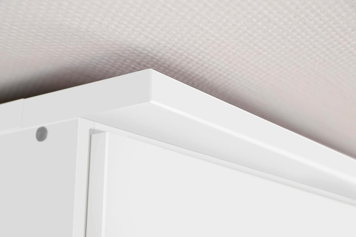 Rauch Möbel Bremen Schrank Drehtürenschrank Kleiderschrank in Weiß mit 2 Spiegeln und 8 Schubladen 4-türig, inklusive Zubehörpaket Basic 1 Kleiderstange, 4 Einlegeböden BxHxT 181x199x58 cm