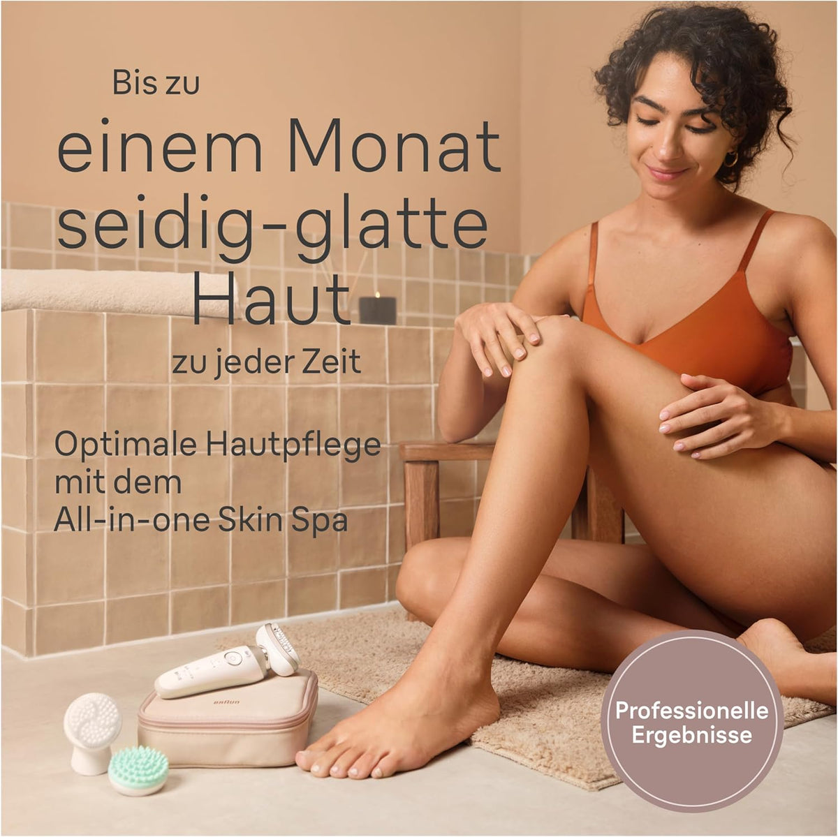Braun Silk-épil 9 Flex SkinSpa Epilierer Damen, All-in-One Set, Haarentferner für Langanhaltende Haarentfernung, Ladyshaver, Facespa Gesichtshaarentferner, Made in Germany, 9-681 3D, Weiß/Gold