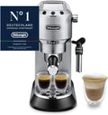 De'Longhi EC 685.M Dedica Style Espressomaschine 1L – 15 bar, Milchschaumdüse, 15cm, Metall