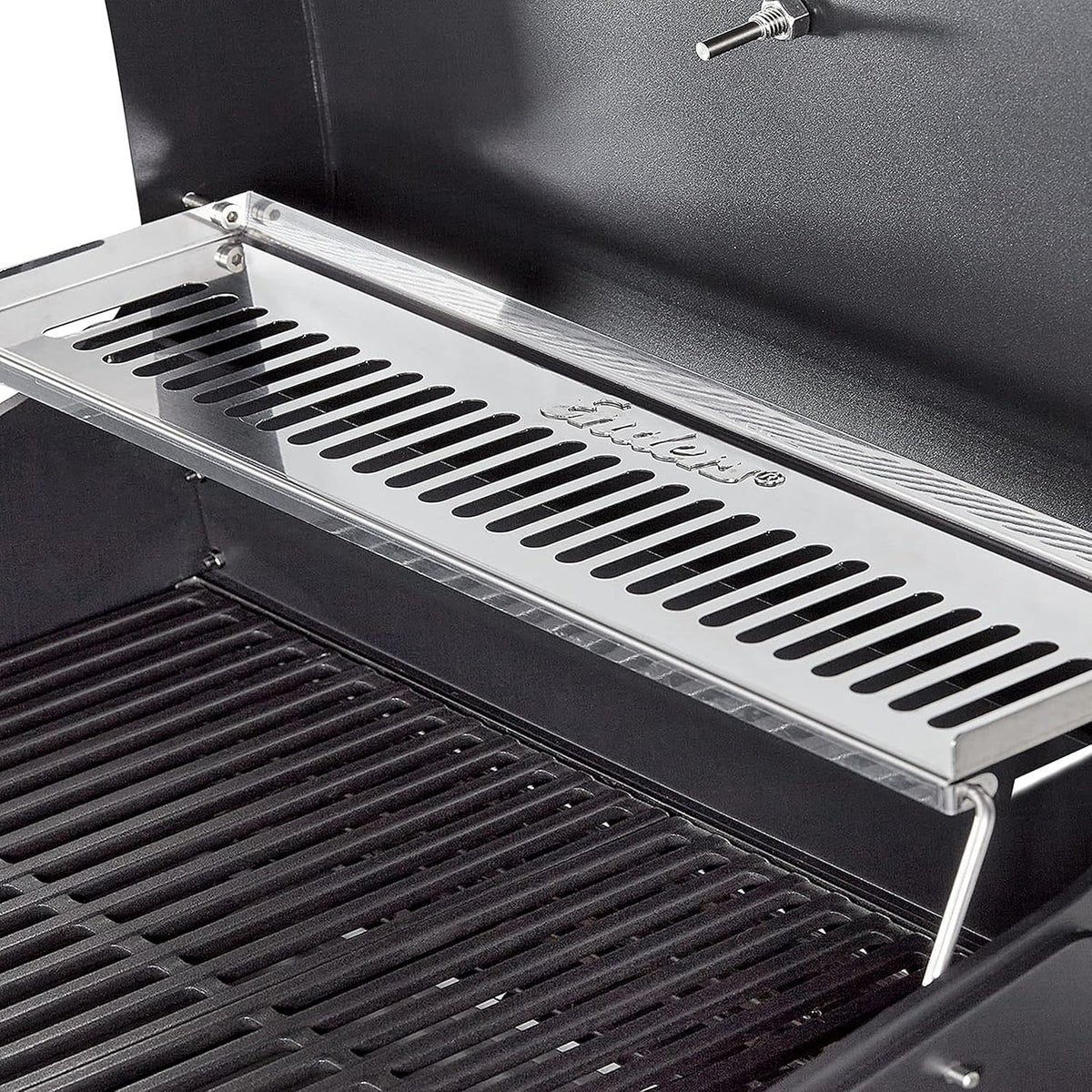Enders Elektrogrill eCRAVE 2, mit Gussrost, Grillwagen mit viel Stauraum, SIMPLE CLEAN™ Reinigungssystem, 2 leistungsstarke Heizelemente, formstabile Garhaube mit integriertem Thermometer #97116