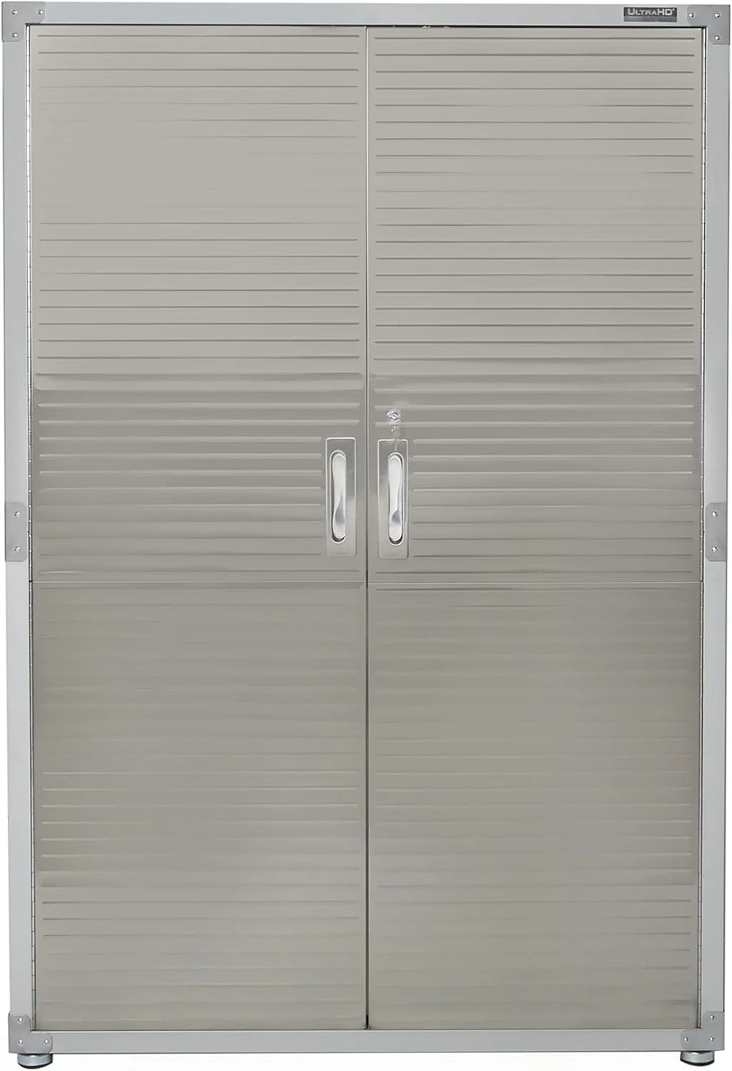 Seville Classics UHD16238 Mega armario , 121,9 x 60,9 x 182,9 cm, soporte de metal con revestimiento en polvo, gris