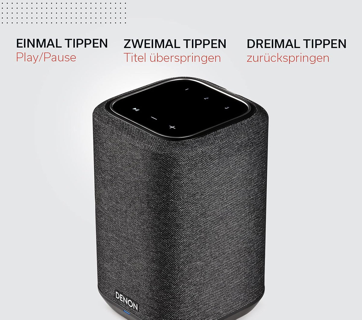 Denon Home 150 Multiroom-Lautsprecher, HiFi Lautsprecher mit HEOS Built-in, Alexa integriert, WLAN, Bluetooth, USB, AirPlay 2, Hi-Res Audio, schwarz