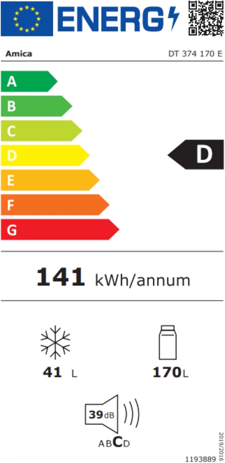 Amica Kühl‑Gefrierkombination freistehend 211 l FrostControl LED Beleuchtung 142,8 x 54 x 55,1 cm – Kühl Gefrierkombination Silber