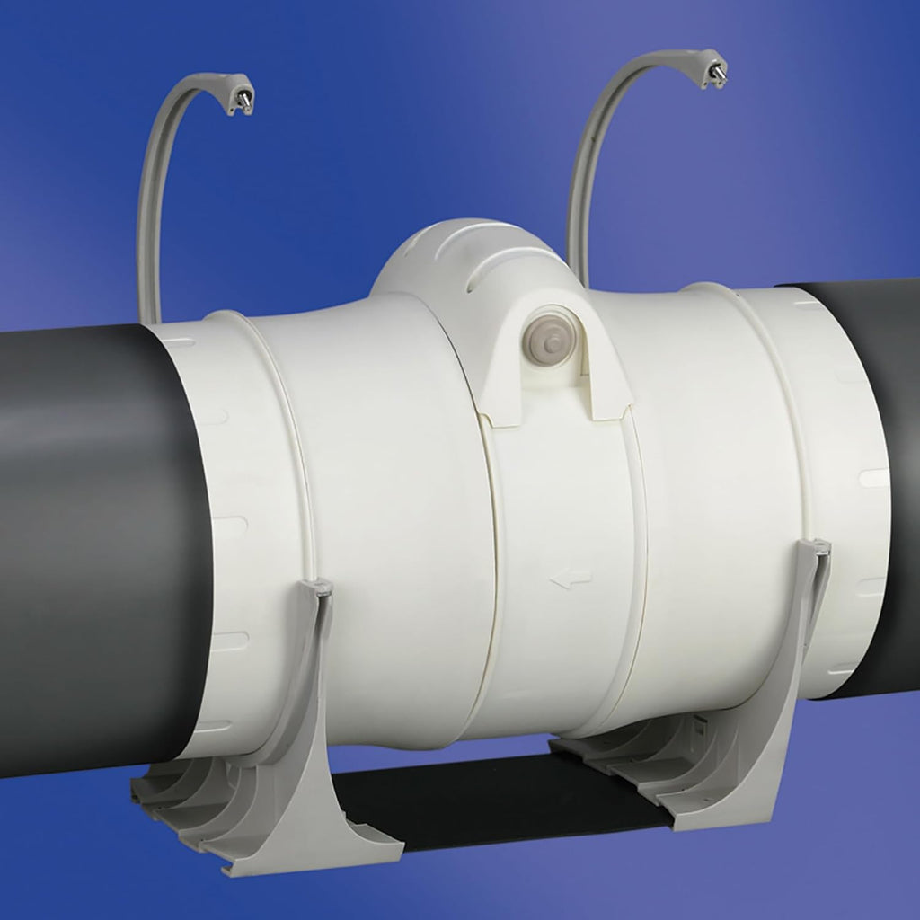 Cata | Helicocentrifugal-Extruder | Modell Duct IN-LINE 160/560 | Hochleistungs-Abluftventilator mit niedrigem Geräuschpegel | Ventilator mit 2 Geschwindigkeitsstufen | Energieeffizienzklasse B