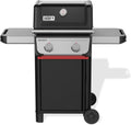 Weber Spirit E-210 Gasgrill, 2 Brenner, Grillfläche 51 x 46 cm, Thermometer im Deckel, 2 Räder, Schwarz/Silber (1500838)