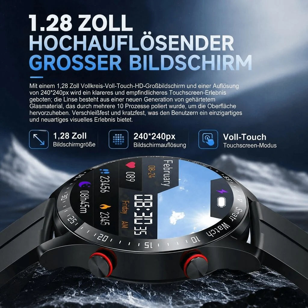 Smartwatch für Herren mit Gesundheitsfunktionen | Vigorion