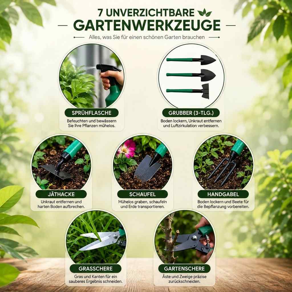 Gartenwerkzeug Set mit Koffer | Edelgärtner