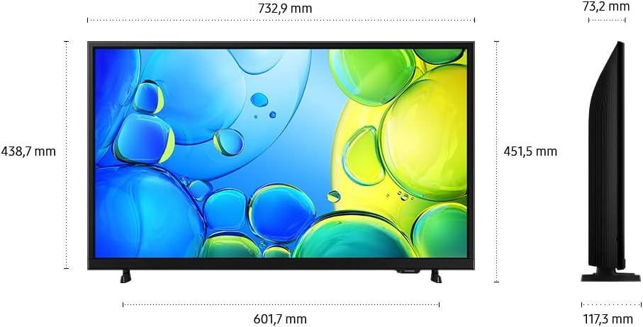 Full HD F6009F 32 Zoll (81 cm) LED Flachbildfernseher, PurColor-Technologie, HDR, Object Tracking Sound Lite, Knox Security, One UI Tizen, Smart TV, Unbegrenzt kostenlose Inhalte