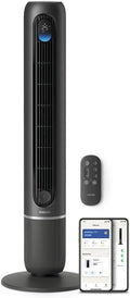 Philips Smarter Turmventilator 7000 Series – 8,4 m/s stark, ultraleise 22 dB, energieeffizient, App & Fernbedienung, Wlan, 12 Stufen, Schlafmodus, Temp‑Anzeige, 12‑h Timer, 80° Oszillation (CX7550/01)