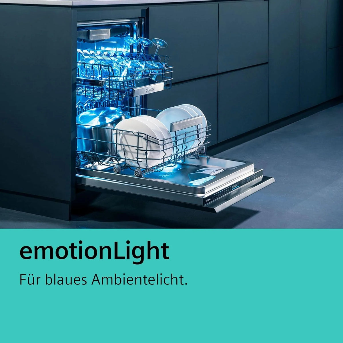 Siemens SR65YX08ME, iQ500 Smarter Geschirrspüler Vollintegriert, 45 cm breit, Besteckschublade, Zeolith, extra leise, aquaStop, automatische Türöffnung nach Programmende, varioSpeed, Innenbeleuchtung