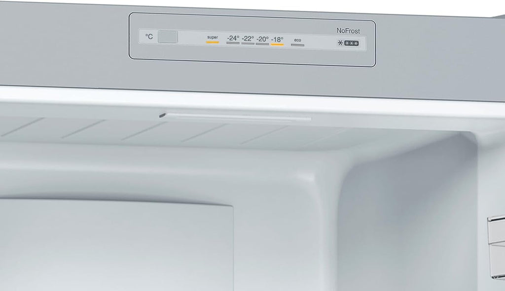Bosch KGN33NLEB Serie 2 Kühl-Gefrier-Kombination, 176 x 60 cm, 192 L Kühlen & 87 L Gefrieren, NoFrost nie wieder abtauen, LED-Beleuchtung gleichmäßige Ausleuchtung