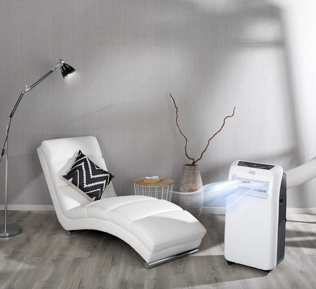 Sichler Haushaltsgeräte Klimaanlage Alexa: Mobile Klimaanlage, 9.000 BTU/h, 2.600 Watt, WLAN & App-Steuerung (Klimagerät Alexa, kompatibel, Raumentfeuchter)