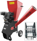 GÜDE GH 651 B Gartenhäcksler | Benzinmotor | 4800 Watt Leistung | Für Äste mit bis zu 76 mm Durchmesser | Fahrwerk