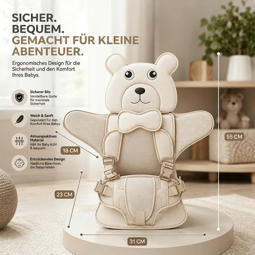 Kinderautositz mit Bär Design | BärenSamt