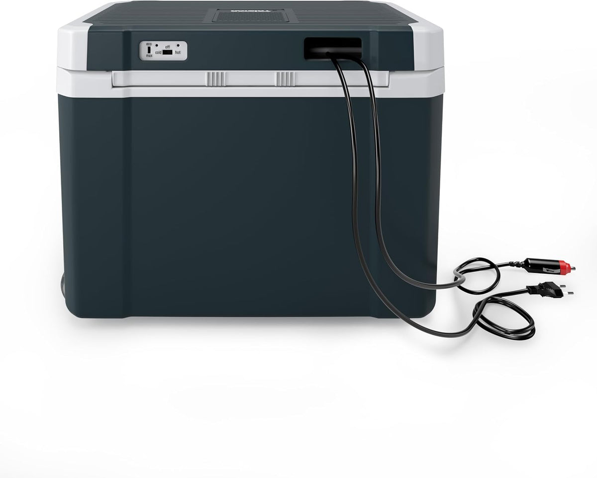 Tristar Thermoelektrische Kühlbox - 35 L - Geeignet für 2-L-Flaschen - Ideal für Camping und Lange Reisen - 12- und 230-V-Steckdosen - ECO- & MAX-Modus - Kühlt & wärmt - KB-7535