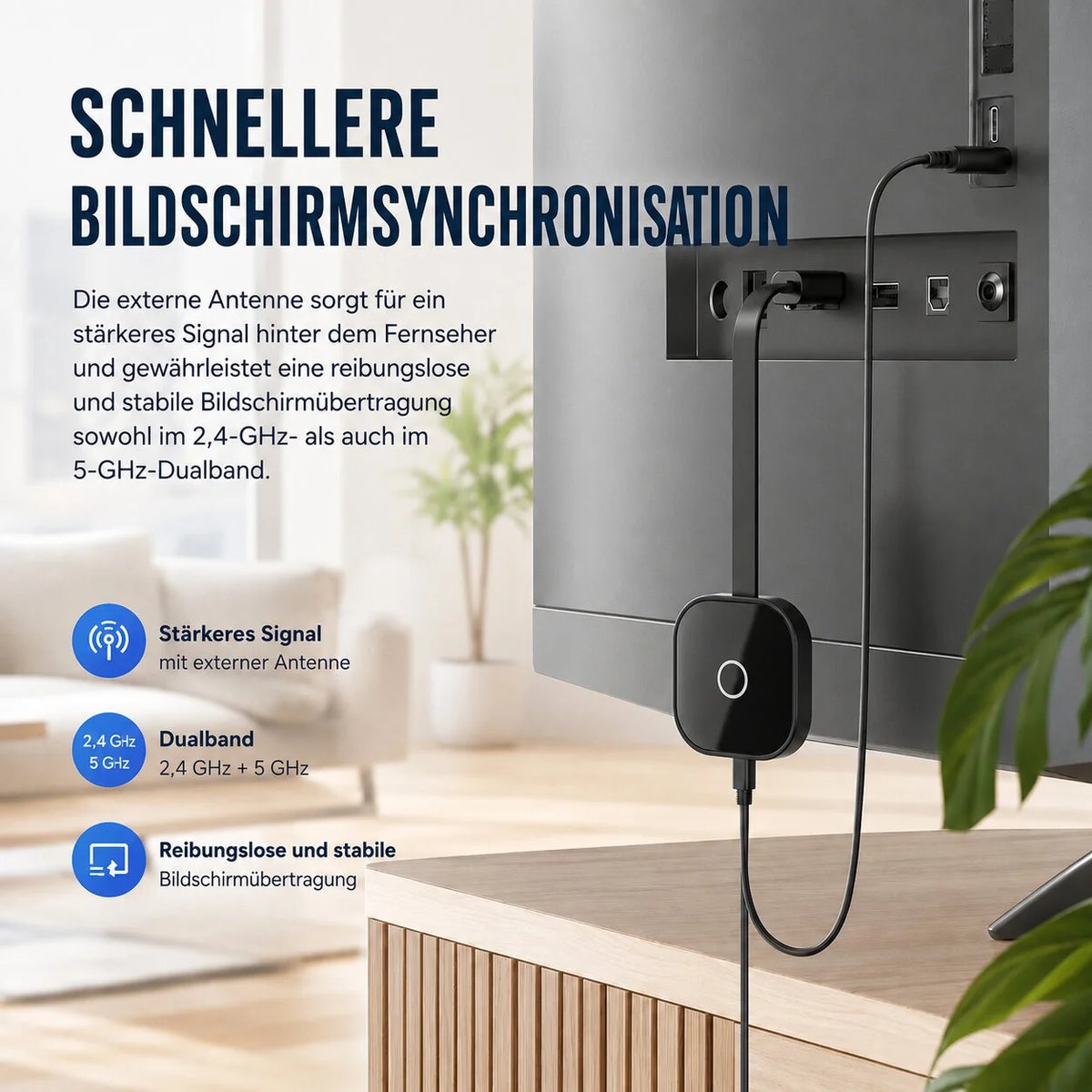 Wireless HDMI Adapter für Bildschirmspiegelung | BildFunkel