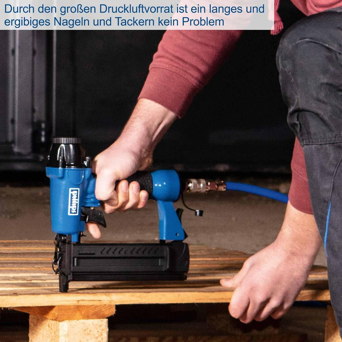 Scheppach Druckluft Kompressor HC120DC ölgeschmiert  und  langlebig 2200W Leistung 100L Kessel max. 10bar Druck 371L Ansaugleistung mit Fahrvorrichtung, Druckregler  und  Schnellanschlusskupplungen