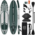 TIGERXBANG Aufblasbares Stand-Up-Paddle-Board mit Zubehör 335 × 86 × 15 cm, SUP Board für Erwachsene, Kollektion Shadow