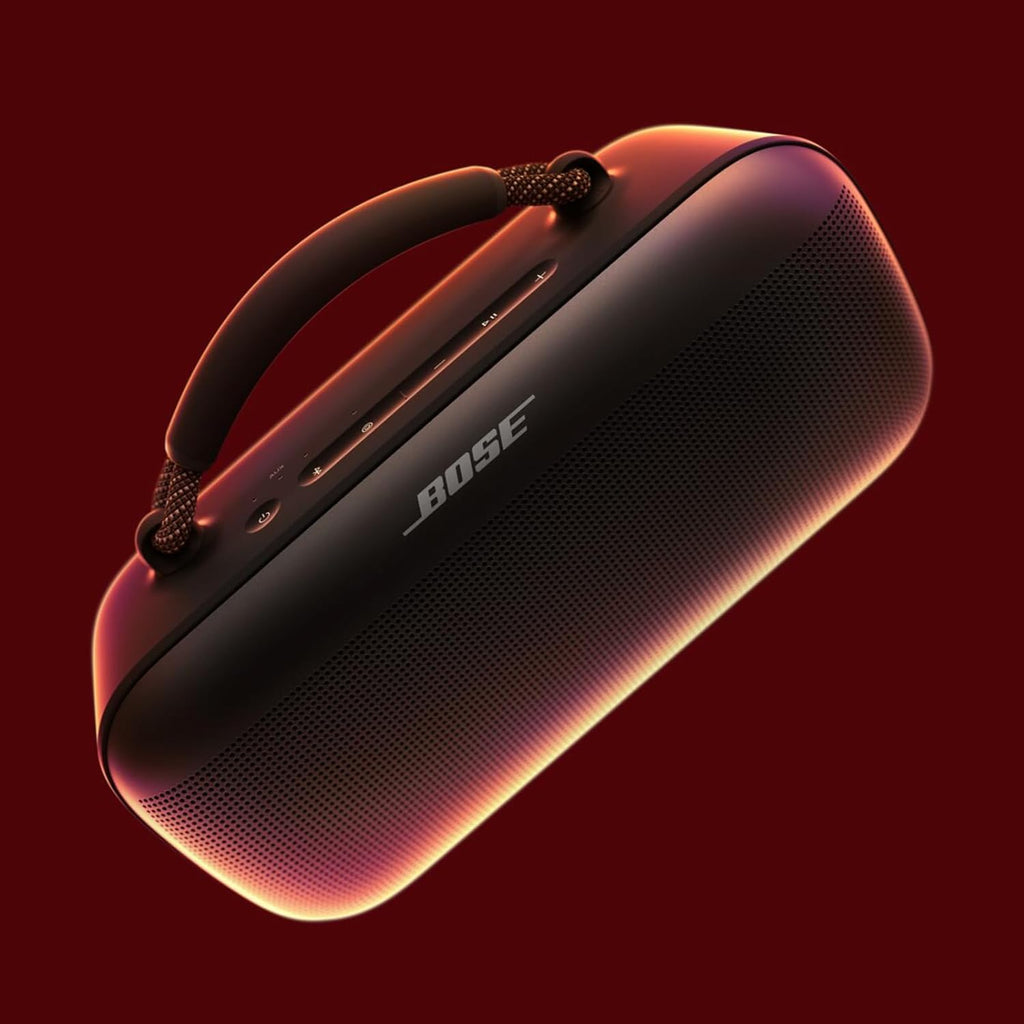 Bose Tragbarer SoundLink Max Lautsprecher, großer, wasserdichter Bluetooth-Lautsprecher, bis zu 20 Stunden Akkulaufzeit, USB-C, integrierter 3,5 mm AUX-Eingang, Schwarz