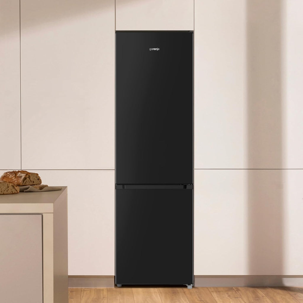 Gorenje RK418DPB4I Kühl-Gefrierkombination, 180cm Höhe, 268 Liter(197L plus 71L), CrispZone, Inverter-Kompressor, LED Licht, Türanschlag wechselbar, BxHxT: 55 × 180 × 55,8 cm, Schwarz