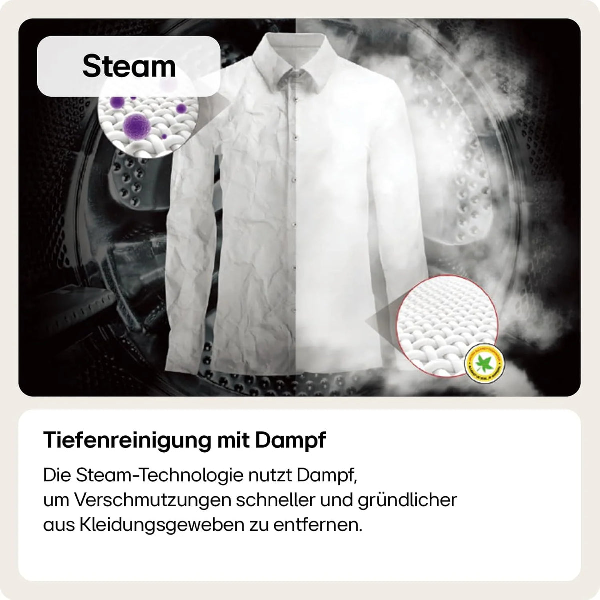 LG F4WV7080, Klasse A, Frontlader-Waschmaschine 8 kg, 1400 U/Min, AI Direct Drive, Wi-Fi, Tiefenreinigung mit Dampf, Groe Kapazitt, TRIPLE A, Auentür aus Sicherheitsglas, 62 x 60 x 85 cm  Wei