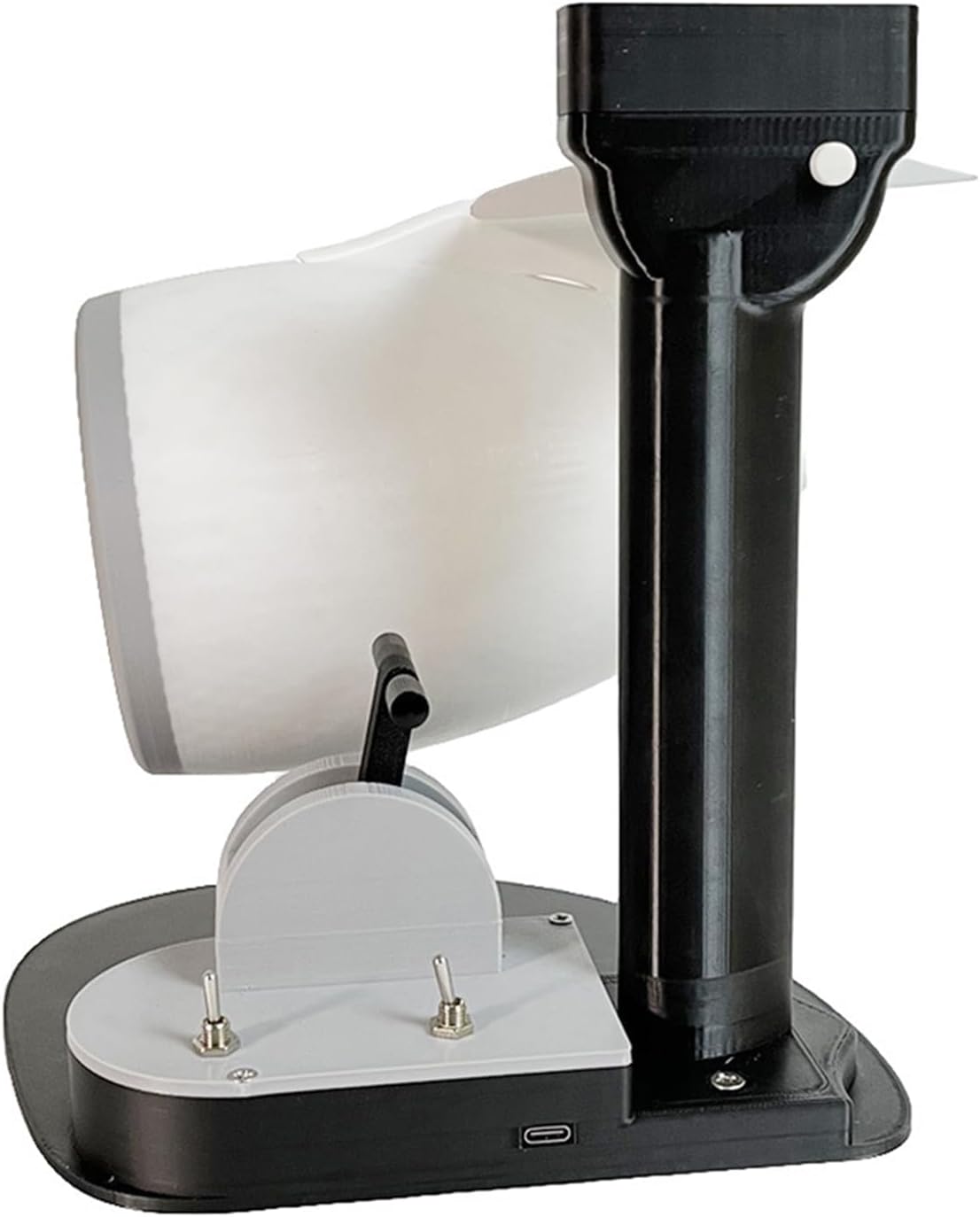 Tischventilator Mit Led-licht, 2-in-1-turbofan-ventilator Für Den Persönlichen Gebrauch, Tragbarer Luftzirkulator Für Schlafzimmer, Homeoffice, Reisen Und Schreibtisch White