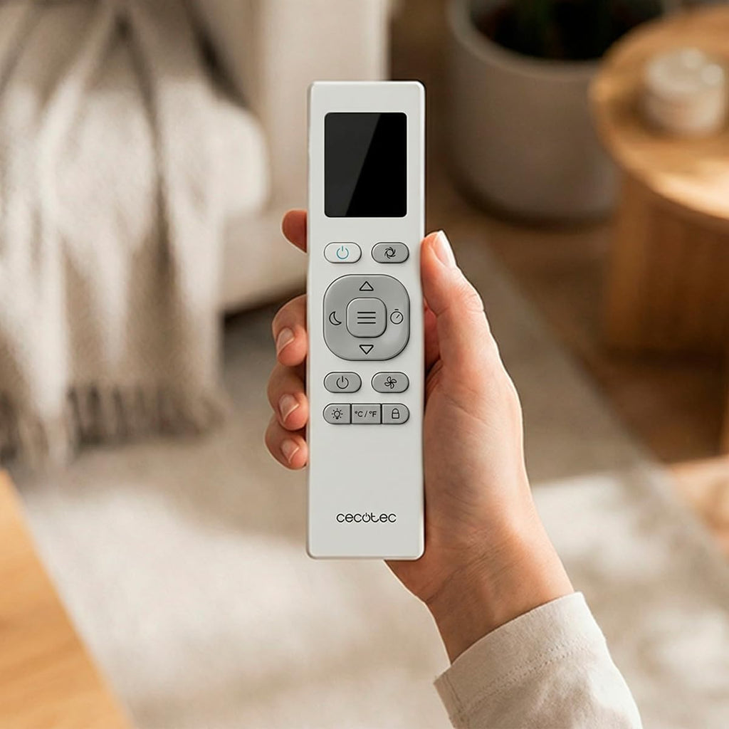 Cecotec Mobile Klimageräte ForceClima 14800 Nux Heating. 14000 BTU, Heizfunktion, 5 Modi, 3 Stufen, für große Räume bis 35 m², Entfeuchter 30 L/Tag, LED-Display, Timer, Oszillation, R290, Klasse A