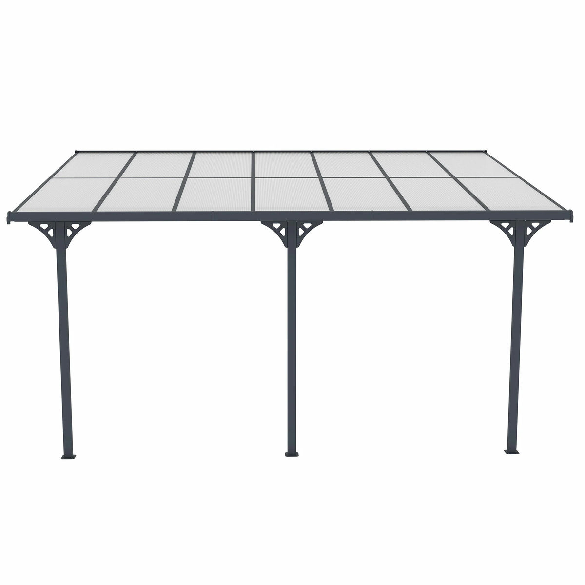 Fornorth Terrassenüberdachung 435x300x225-270cm