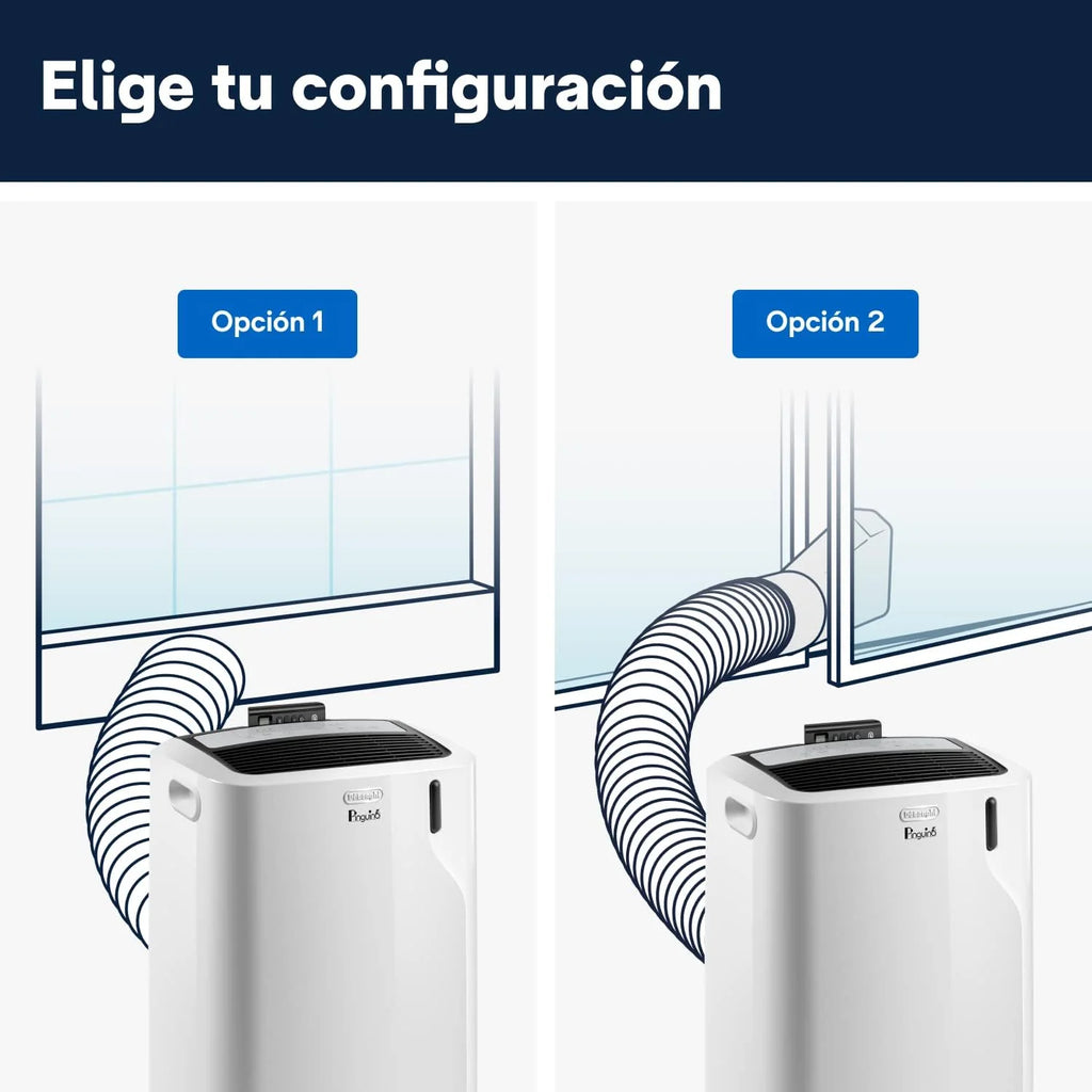 Pinguino PAC EM90K SILENT Aire Acondicionado Portátil 9.800 BTU/h, 2.5 kW, hasta 85m³, Función Deshumidificador y Ventilación