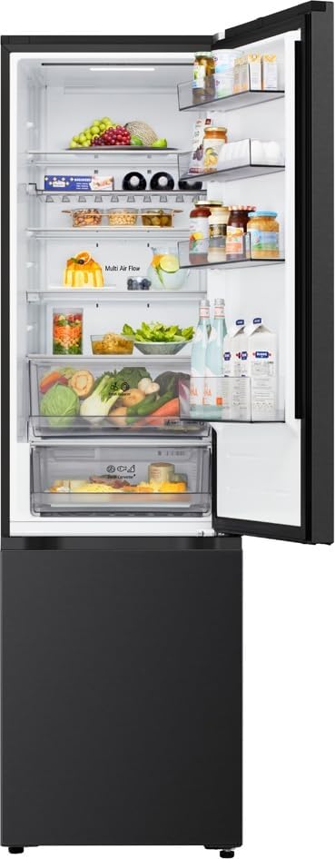 LG GBBS322CEV Fit&Max Kühl-/Gefrierkombination (375 L, Energieklasse C) vollintegrierbar oder freistehend mit FRESHConverter+, DoorCooling+ und Total No Frost, Schwarz