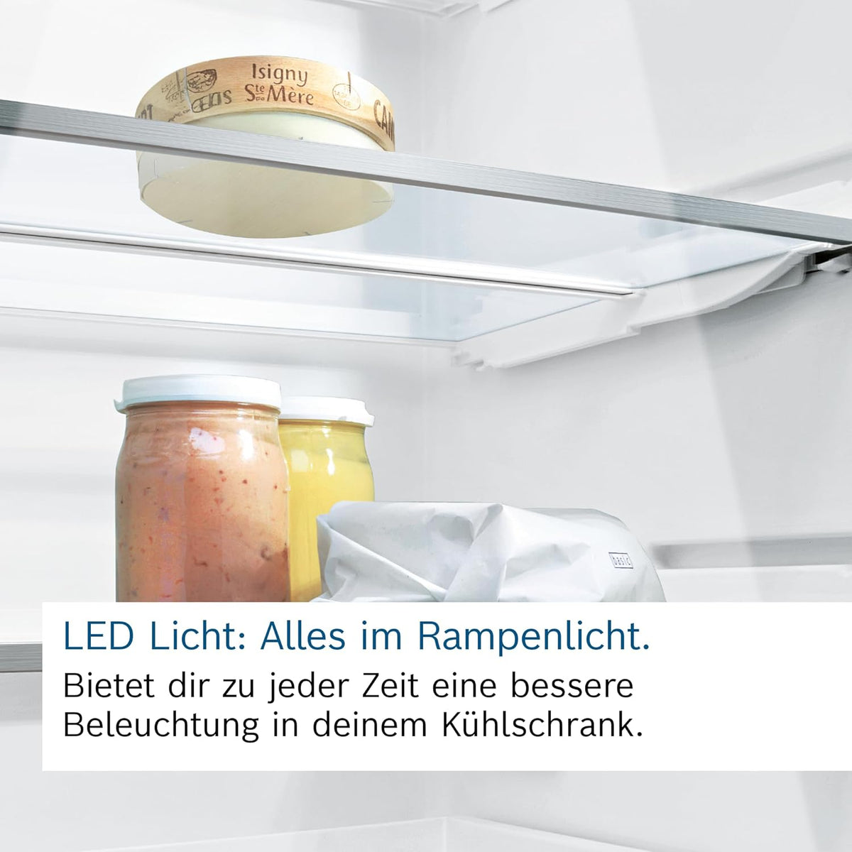 KIR41NSE0 Einbau-Kühlschrank Serie 2, integrierbarer Kühlautomat 122 x 56 cm, 204 L Kühlen, Made in Germany, Schleppscharnier, MultiBox XXL, LED-Beleuchtung, EcoAirflow, SuperCooling