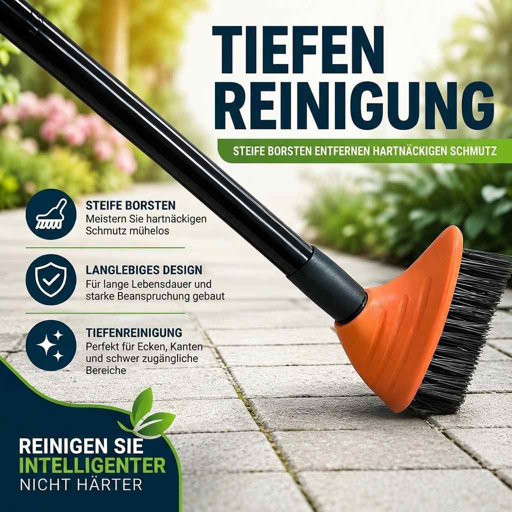 Fugenbürste 3 in 1 mit Teleskopstiel | FugenElys