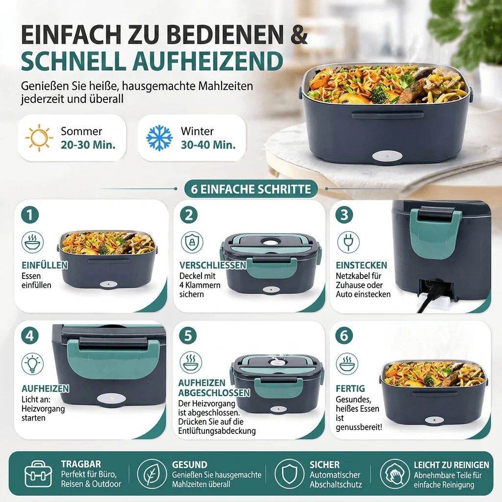 Elektrische Lunchbox mit Heizung | Mahlwärts