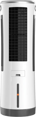 BE COOL 5in1 Luftkühler mit Wasserkühlung - Verdunstungskühler, Ventilator, Luftbefeuchter, Luftwäscher, Mückenabwehr - 110 Watt, 18L Wassertank, Luftumwälzung: 1600m³/h, Fernbedienung, weiß/grau