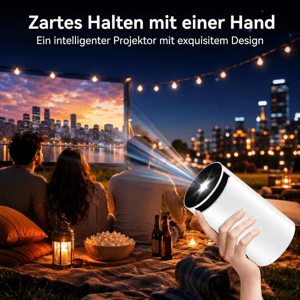 Mobiler 4K Beamer mit Android | Optivon