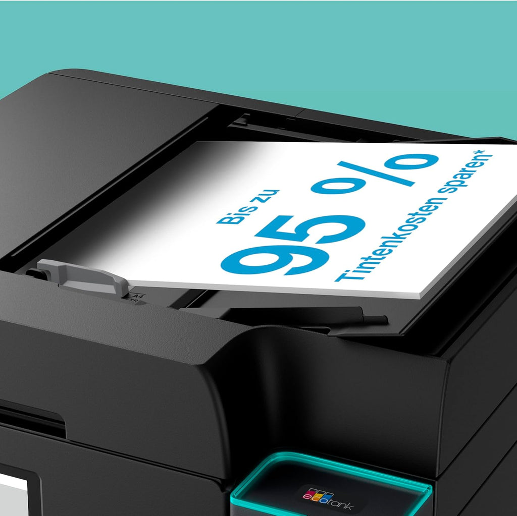 EcoTank ET-4950 Tintentankdrucker | fürs Das Home Office | WLAN & Ethernet | A4 | (Duplex-) Druck, Scannen, Kopieren, Faxen | 6.1 cm Touchscreen | ADF | inkl. Tinte für bis zu 3 Jahre
