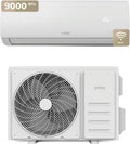 EVVO Splitklima-Klimaanlage, WLAN, Kühlung und Heizung, WLAN-Konnektivität, Invertermotor, Wärmepumpe, Klasse A++/A+, Luftentfeuchter, Kühlmittel R32 (9.000 BTU)
