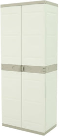 Plastiken Titanium Cabinets, Plastic, Beige, 70x44x176 cm